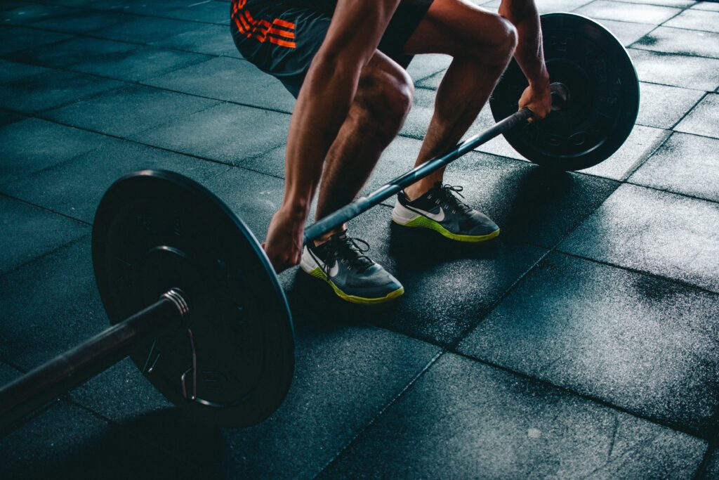 Image of person doing deadlift